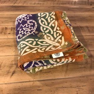 Vintage 90's BOHO Tapestry Wall Hanging.... 96" X 85"